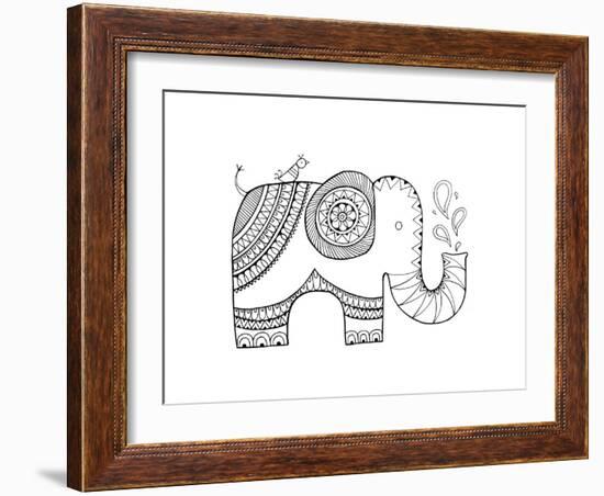 Animal Elephant 3-Neeti Goswami-Framed Art Print