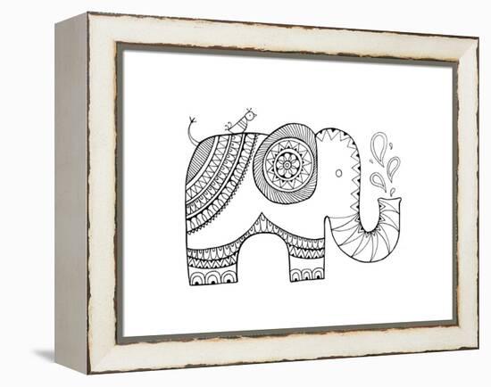 Animal Elephant 3-Neeti Goswami-Framed Stretched Canvas