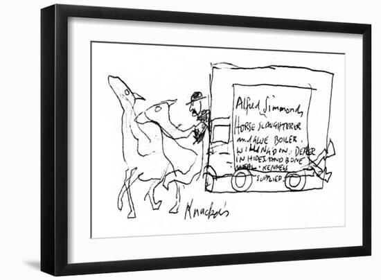 Animal Farm, p139 Chapt 9, 1995 (drawing)-Ralph Steadman-Framed Giclee Print