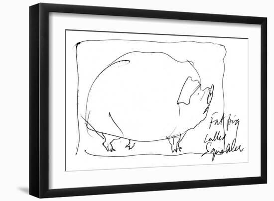 Animal Farm, p16 Chapt 2, 1995 (drawing)-Ralph Steadman-Framed Giclee Print