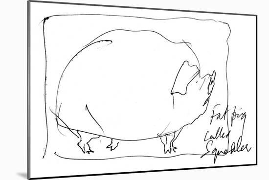 Animal Farm, p16 Chapt 2, 1995 (drawing)-Ralph Steadman-Mounted Giclee Print
