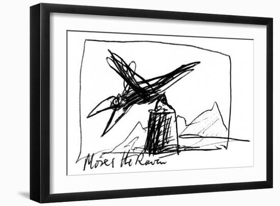 Animal Farm, p17 Chapt 2, 1995 (drawing)-Ralph Steadman-Framed Giclee Print