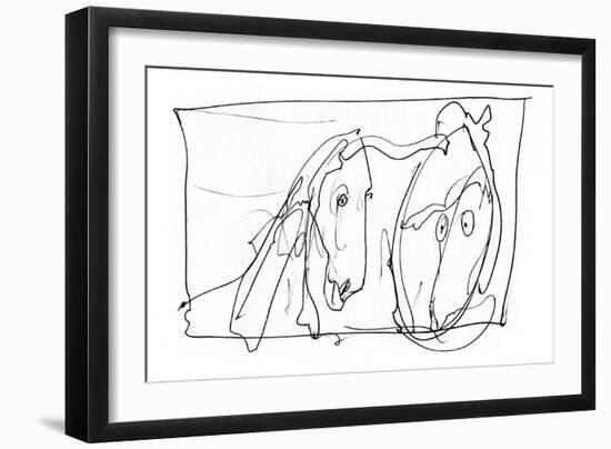 Animal Farm, p25 Chapt 2, 1995 (drawing)-Ralph Steadman-Framed Giclee Print