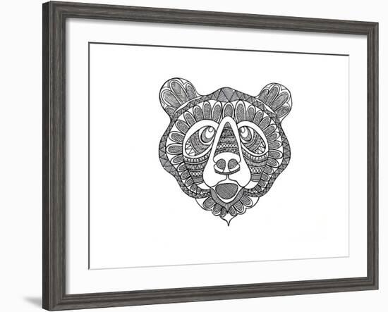 Animal Head Bear-Neeti Goswami-Framed Art Print