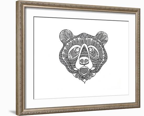 Animal Head Bear-Neeti Goswami-Framed Art Print