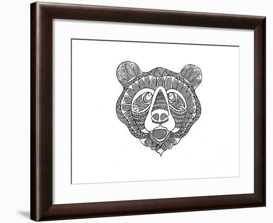 Animal Head Bear-Neeti Goswami-Framed Art Print