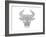 Animal Head Bull-Neeti Goswami-Framed Art Print