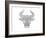 Animal Head Bull-Neeti Goswami-Framed Art Print