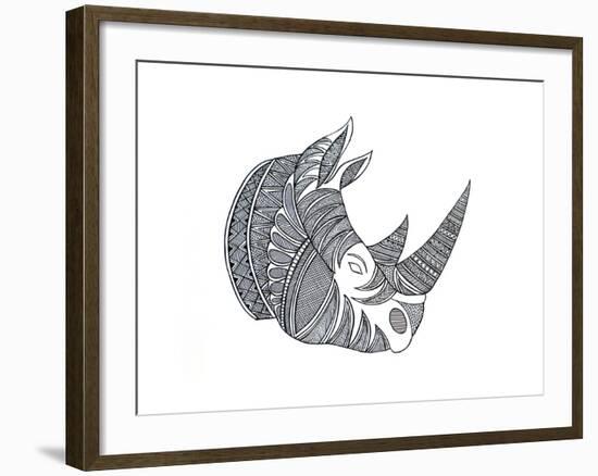 Animal Head Hippo-Neeti Goswami-Framed Art Print