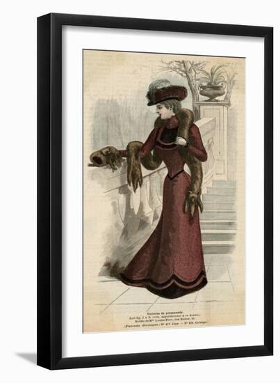 Animal Head Trim 1899-null-Framed Art Print