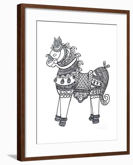 Animal Horse4-Neeti Goswami-Framed Art Print