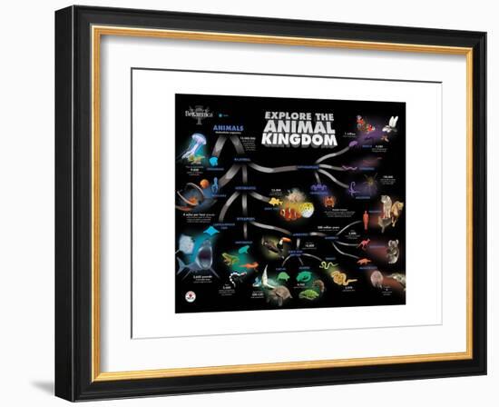 Animal Kingdom Chain of Survival-Encyclopaedia Britannica-Framed Art Print