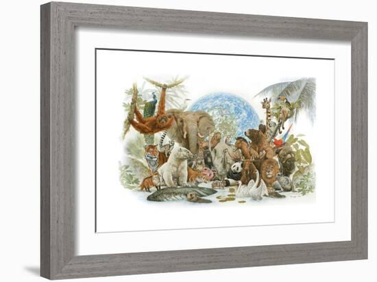 Animal Kingdom-Tim Knepp-Framed Giclee Print