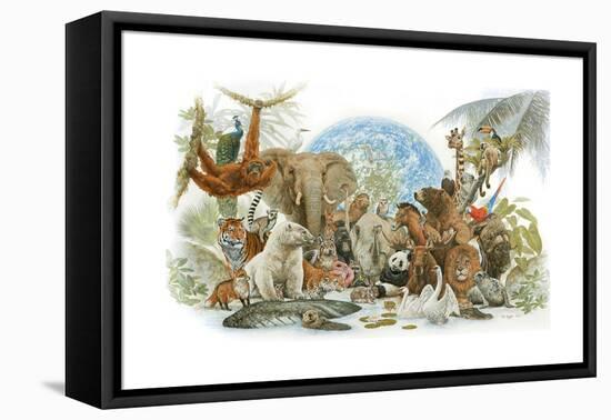 Animal Kingdom-Tim Knepp-Framed Premier Image Canvas