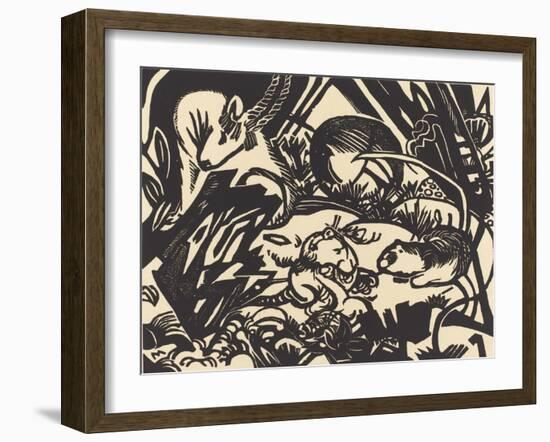 Animal Legend (Tierlegende), 1912-Franz Marc-Framed Giclee Print