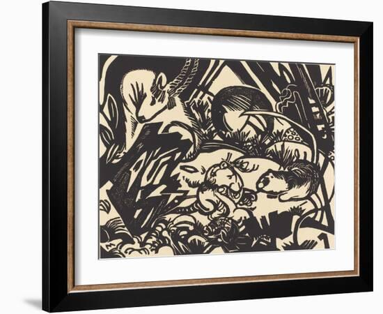 Animal Legend (Tierlegende), 1912-Franz Marc-Framed Giclee Print