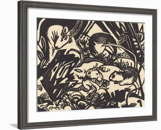 Animal Legend (Tierlegende), 1912-Franz Marc-Framed Giclee Print