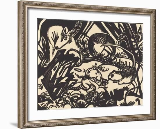 Animal Legend (Tierlegende), 1912-Franz Marc-Framed Giclee Print