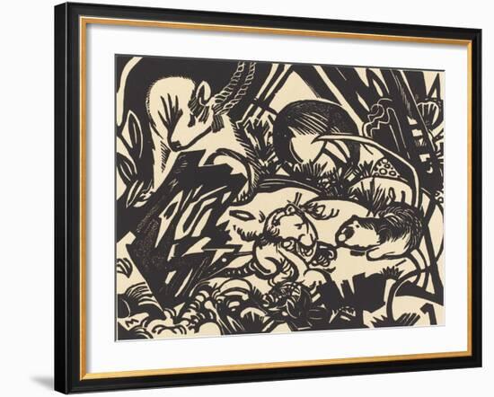 Animal Legend (Tierlegende), 1912-Franz Marc-Framed Giclee Print