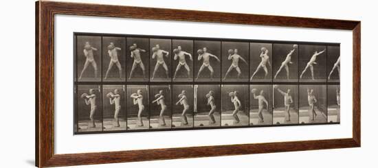 Animal Locomotion, Plate 319, 1887-Eadweard Muybridge-Framed Photographic Print