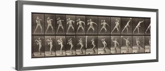 Animal Locomotion, Plate 319, 1887-Eadweard Muybridge-Framed Photographic Print