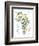 Animal Map of Africa for children and kids-Michael Tompsett-Framed Art Print