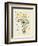 Animal Map of Africa for children and kids-Michael Tompsett-Framed Art Print