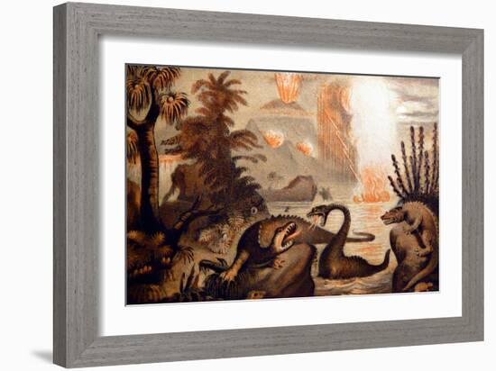 Animal Monsters Of The Primeval World-WFA Zimmerman-Framed Art Print