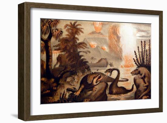 Animal Monsters Of The Primeval World-WFA Zimmerman-Framed Art Print