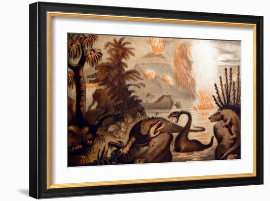Animal Monsters Of The Primeval World-WFA Zimmerman-Framed Art Print