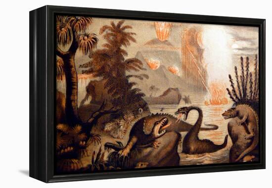 Animal Monsters Of The Primeval World-WFA Zimmerman-Framed Stretched Canvas