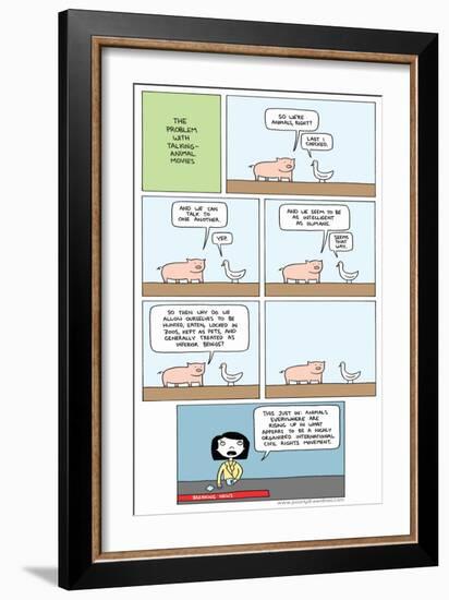 Animal Movies-Reza Farazmand-Framed Art Print