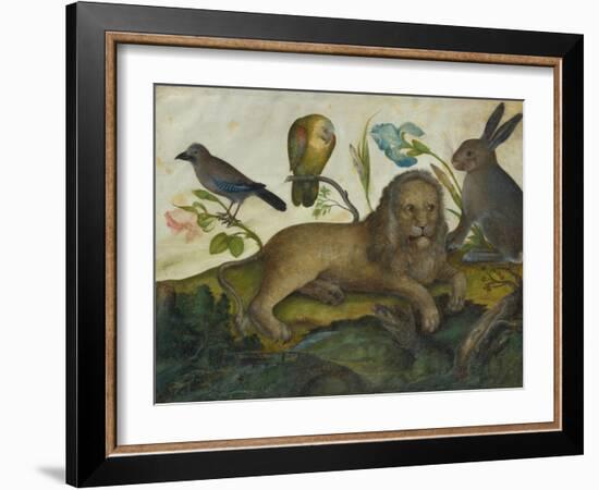 Animal Painting (Lion)-Hans Hoffmann-Framed Giclee Print