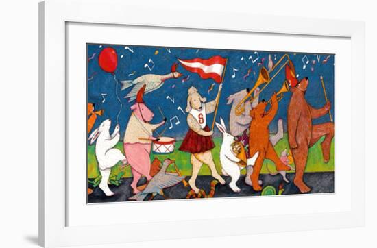 Animal Parade-Nancy Carlson-Framed Art Print