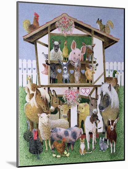 Animal Playhouse-Pat Scott-Mounted Giclee Print