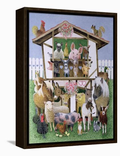 Animal Playhouse-Pat Scott-Framed Premier Image Canvas