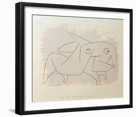 Animal Soon to be Merry Again-Paul Klee-Framed Giclee Print