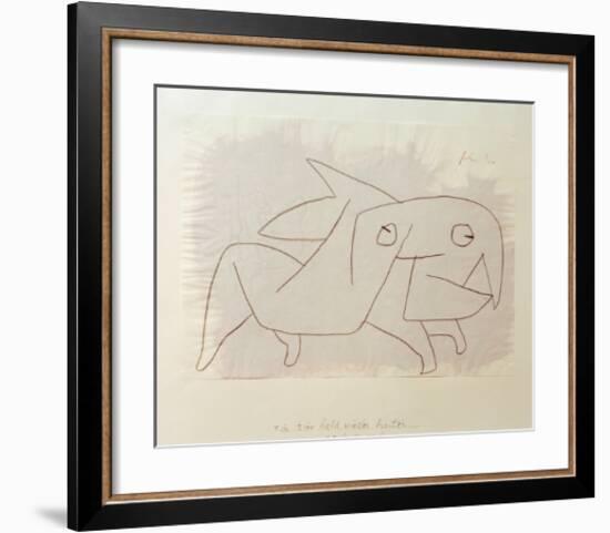 Animal Soon to be Merry Again-Paul Klee-Framed Giclee Print