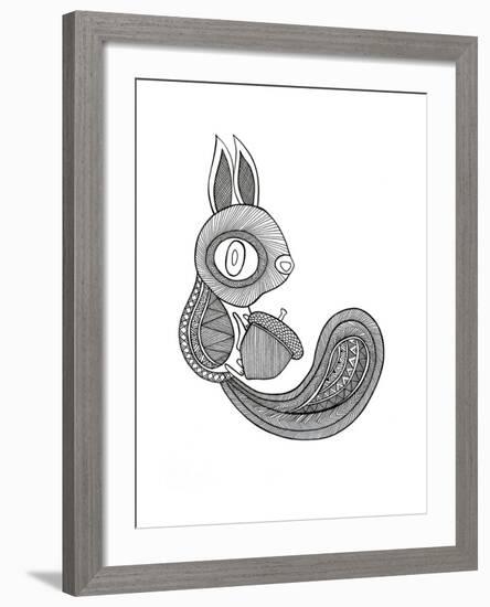 Animal Squirrel-Neeti Goswami-Framed Art Print