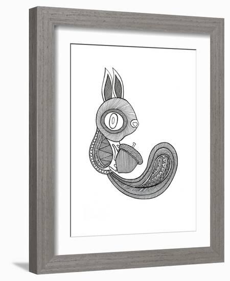 Animal Squirrel-Neeti Goswami-Framed Art Print
