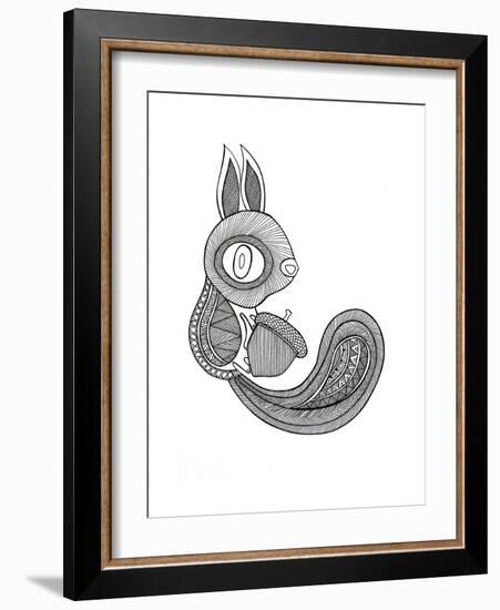 Animal Squirrel-Neeti Goswami-Framed Art Print