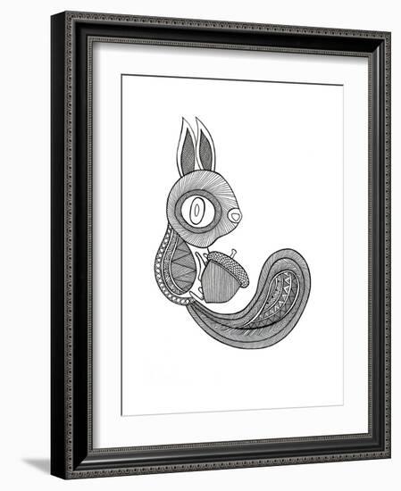 Animal Squirrel-Neeti Goswami-Framed Art Print