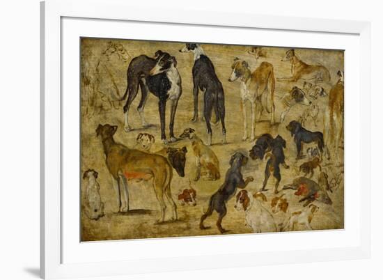 Animal Studies: Dogs-Jan Brueghel the Elder-Framed Giclee Print