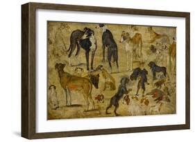 Animal Studies: Dogs-Jan Brueghel the Elder-Framed Giclee Print