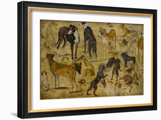 Animal Studies: Dogs-Jan Brueghel the Elder-Framed Giclee Print