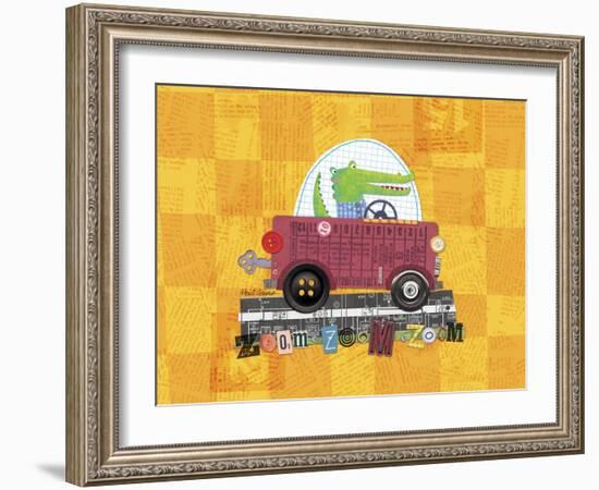 Animal Transporters 1-Holli Conger-Framed Giclee Print