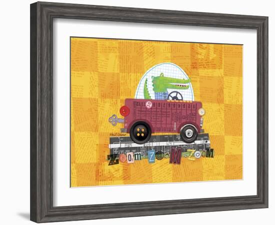 Animal Transporters 1-Holli Conger-Framed Giclee Print