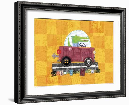 Animal Transporters 1-Holli Conger-Framed Giclee Print