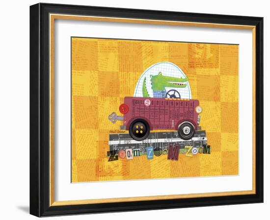 Animal Transporters 1-Holli Conger-Framed Giclee Print