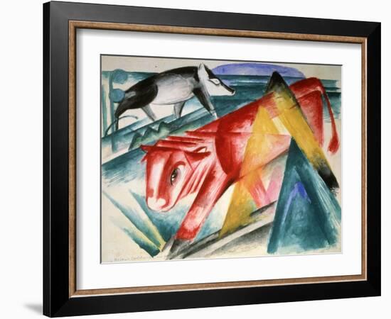 Animals, 1912-1913-Franz Marc-Framed Giclee Print